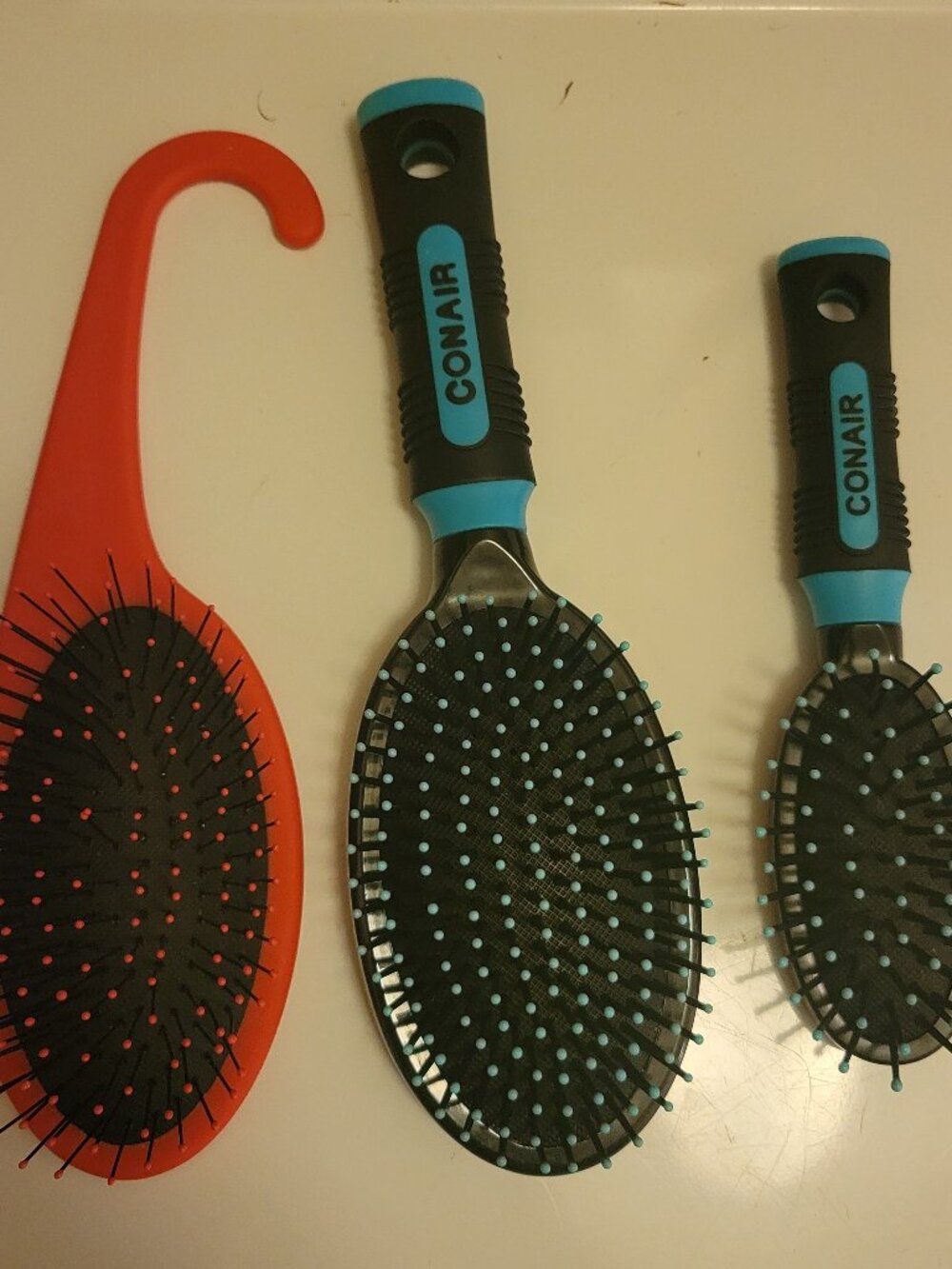 Conair Salon Results Hair Brush large and travel size & Conair Shower Brush